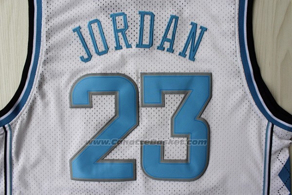 Maglia NCAA North Carolina Tar Heels Michael Jordan #23 Bianco